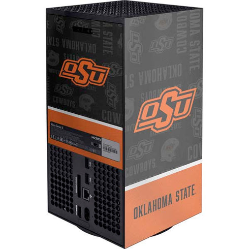 Oklahoma State University Split Jersey XBox Series X Digital Edition Console Skin